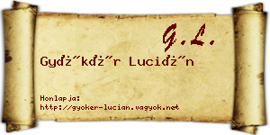 Gyökér Lucián névjegykártya